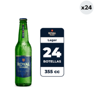 24x Cerveza Royal Guard 5.0° Botella 355cc
