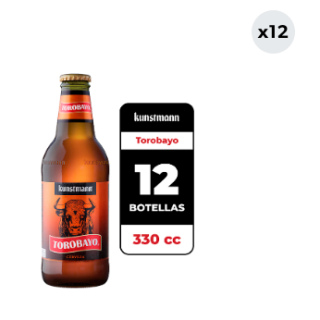 12x Cerveza Kunstmann Torobayo 5.0° Caja Rústica Botella 330cc