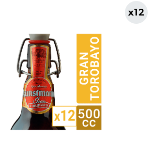 12x Cerveza Kunstmann Gran Torobayo 7.5.0° Botella 500cc