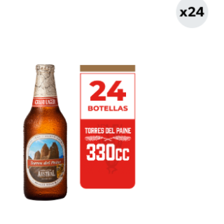 24x Cerveza Austral Torres Del Paine 6.1° Botella 330cc