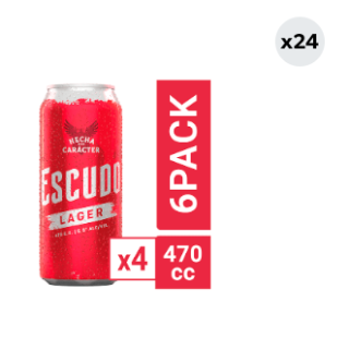 24x Cerveza Escudo 5.5° Lata 470cc