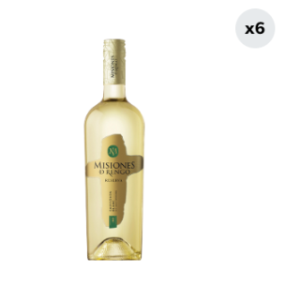 6x Vino Misiones De Rengo Reserva Sauvignon Blanc 750cc