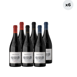 6x Vinos Tarapacá Gran Reserva Cepas 750cc