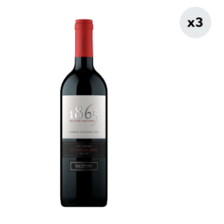 3x Vino 1865 Cabernet Sauvignon 750cc