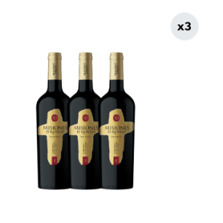 3x Vino Misiones De Rengo Reserva Cabernet Sauvignon 750cc
