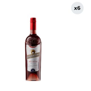 6x Cóctel de Vino Donnaluna Tinto Rosso 750cc