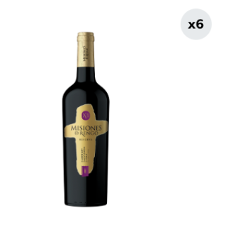 6x Vino Misiones De Rengo Reserva Cabernet Sauvignon - Syrah 750cc