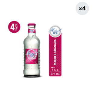 Pack 4 Cóctel Mistral Ice Super Fruit 7° Botella 275cc