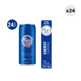 24x Cóctel Mistral Ice Energy 7° Lata 355cc