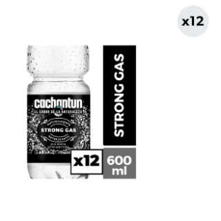 12x Agua Mineral Cachantun Strong Gas 600cc