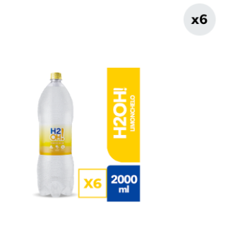 6x Bebida H2OH Limonchelo 2L