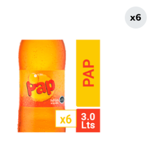 6x Bebida Pap Botella 3L