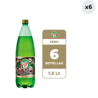 6x Bebida Canada Dry Ginger Ale Zero Botella 1.5L