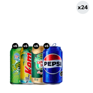24x Bebida Sabores Lata 350cc