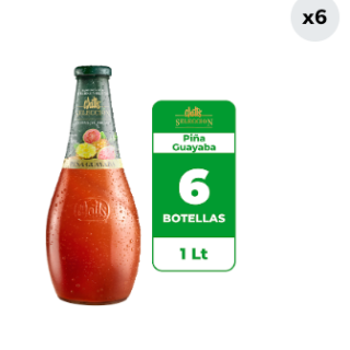 6x Néctar Watt's Selección Piña-Guayaba 1L